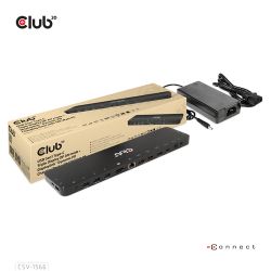 Club3D 4K ChargingDock USB-C ->6xUSB3/DP/2xHDMI/LAN     120 (CSV-1566)