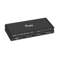 Equip HDMI Splitter 2.0 2 Port Ultra Slim 4K/60Hz schwarz (332716)