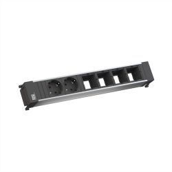 POWER FRAME 916.025, 2x Schutzkontakt-Steckdose, 4x Custom-M (916.025)