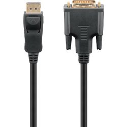 Adapterkabel DisplayPort zu DVI-D 2m schwarz (51961)