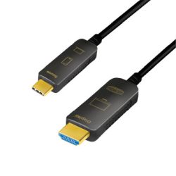 Kabel USB-C->HDMI 4K/60Hz   LogiLink 10m schwarz (CUF0100)