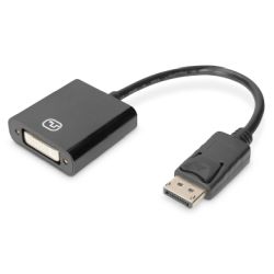 Adapter DisplayPort-Stecker zu DVI-I-Buchse schwarz (DB-340414-001-S)