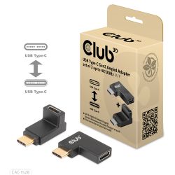 Club3D Adapter USB 3.2 Typ C <> USB 3.2 Typ C gewinkelt St/ (CAC-1528)