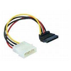 SATA-Stromadapter 4pin (IDE) auf 15pin (SATA) gewinkelt unten (60101)