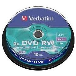 DVD-RW 4.7GB 4x, 10er Spindel (43552)