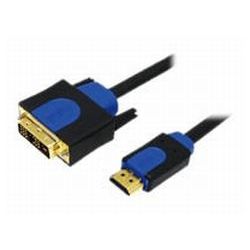 Kabel HDMI-A Stecker zu DVI-D Stecker 2m schwarz (CHB3102)