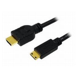 Kabel HDMI-A Stecker zu HDMI Mini-C Stecker 1m schwarz (CH0021)