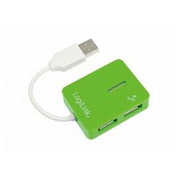 USB-HUB LogiLink Smile 4-Port o. NT grün (UA0138)