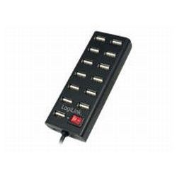 USB-HUB 13-Port LogiLink  m. Netzteil schwarz Kunststoff (UA0126)