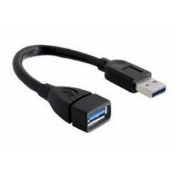 Delock - Kabel USB 3.0 Verlängerung, A-A 15cm St-Bu (82776)