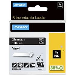 ID1 Rhino Pro Beschriftungsband 24mm weiß auf schwarz (1805432)