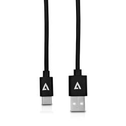USB 2.0 A TO USB-C CABLE 2M BLK (V7U2AC-2M-BLK-1E)