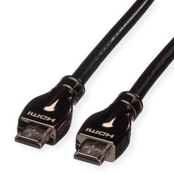 ROLINE 4K HDMI Ultra HD Kabel mit Ethernet, ST/ST, schwar (11.04.5684)