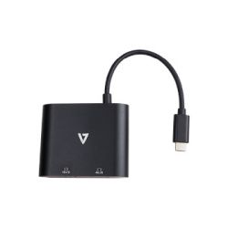 USB-C TO 2X HDMI VIDEO ADAPTER (V7UC-2HDMI-BLK)