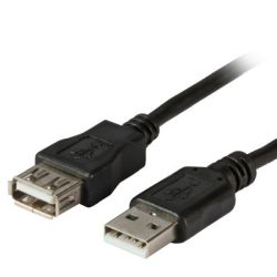 EFB USB2.0 Verlängerungskabel A-A,St-Bu,5,0m,schwarz,Cl (K5248SW.5V2)