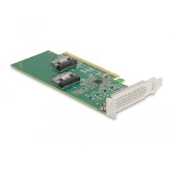 DeLOCK PCIe 4.0 x16>4xSFF-8639 NVMe | Low Profile (90077)