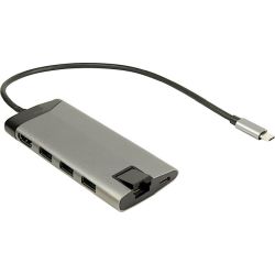 Argus GDC-802 Multiport Adapter grau USB-C 3.0 (88885551)