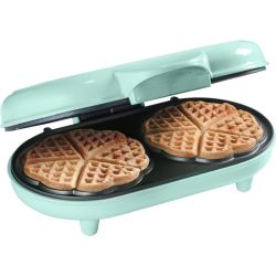 ADWM1000M Herzwaffelautomat Doppel-Waffeleisen mintgrün (ADWM1000M)