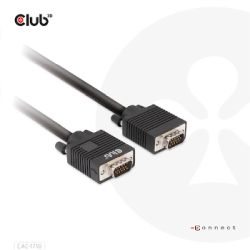 Club-3D VGA-Kabel VGA->VGA 28AWG 10m bidirektional (CAC-1710)