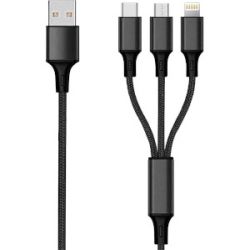 2GO 3in1 USB Ladekabel schw 1,5m (797153)