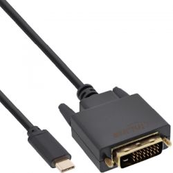 Kabel USB-C mit DisplayPort zu DVI 2m schwarz (64132)