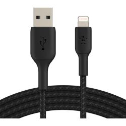BoostCharge Braided Kabel USB-A zu Lightning 3m schwarz (CAA002BT3MBK)