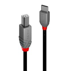 3m USB 2.0 Typ C an B Kabel, Anthra Line (36943)