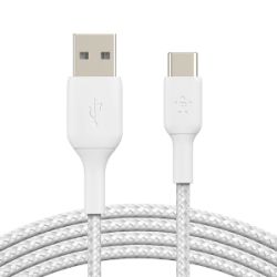BoostCharge Braided Kabel USB-A zu USB-C 2m weiß (CAB002BT2MWH)