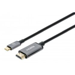 MANHATTAN 4K@60Hz USB-C auf HDMI-Kabel Stecker/Stecker 2m (153607)