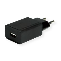 USB QC3.0 Charger 18W schwarz mit Euro-Stecker (19.99.1092)