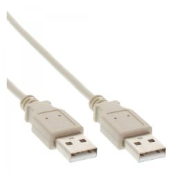 InLine USB 2.0 Kabel A>A beige 2m (34318H)