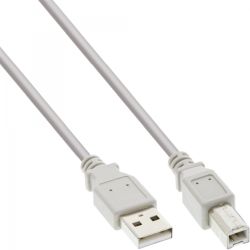 InLine USB 2.0 Kabel A>B beige 1m (34510H)