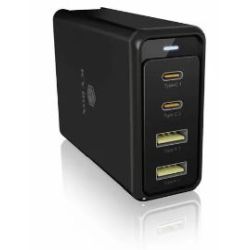 Icy Box IB-PS104-PD 4-port USB-Ladegerät schwarz (60942)