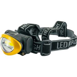 Schwaiger LED Stirnlampe 120 Lumen schwarz/gelb (WLED40511)
