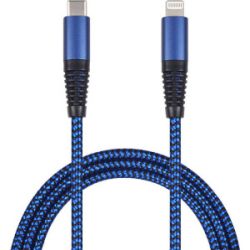 2GO USB Datenkabel-blau-100cm USB Type-C - Lightning Apple (797196)