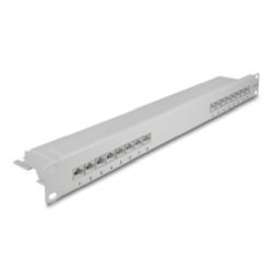 DeLOCK 19 Patchpanel 16P Cat.6A 1HE gy | 66877 (66877)