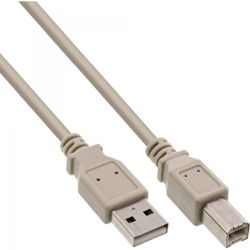 InLine USB 2.0 Kabel A>B beige 1.8m bulk (34518L)