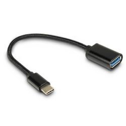 Inter-Tech Kabel USB 3.0 Type A(Bu) auf Type C(ST), schwarz (88885582)