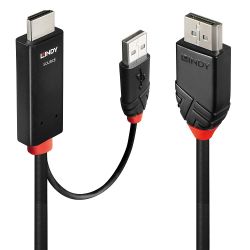 Kabel HDMI-A Stecker zu DisplayPort Stecker 1m schwarz (41498)
