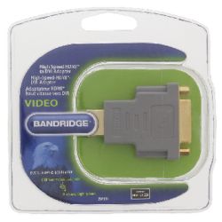 Adapter HDMI-A Stecker zu DVI-D Buchse grau (BVP100)