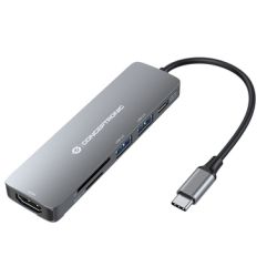 CONCEPTRONIC Adapter USB-C->HDMI,USB-C PD,1x3.0/2.0USB SD/TF (DONN11G)