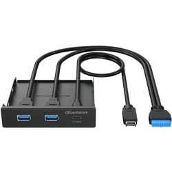 G-MP01C Multi Frontblende mit USB Hub schwarz (G-MP01)