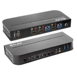 Club3D KVM Switch 4K60Hz 2x HDMI > HDMI/2xUSB/Audio retail (CSV-1382)