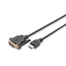 DIGITUS HDMI HDMI auf DVI-D Adapterkabel 3m schwar (DB-330300-030-S)