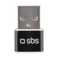SBS USB zu USB-C Adapter, schwarz (TEADAPTUSBTC)