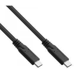 INLINE USB 3.2 Gen.1x2 Kabel USB Typ-C Stecker Stecker schwar (35705A)