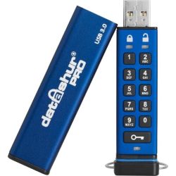 datAshur Pro 64GB USB-Stick blau (IS-FL-DA3-256-64)