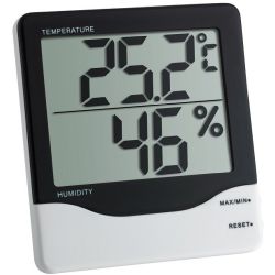 Digital Thermo-Hygrometer schwarz/weiß (30.5002)