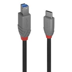 3m USB 3.2 Typ C an B Kabel, 5Gbit/s, Anthra Line (36668)