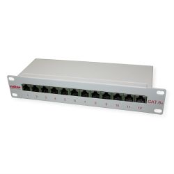 ROLINE 10-Patchpanel 12 Ports, Kat.6A (Class EA), geschir (26.11.0316)